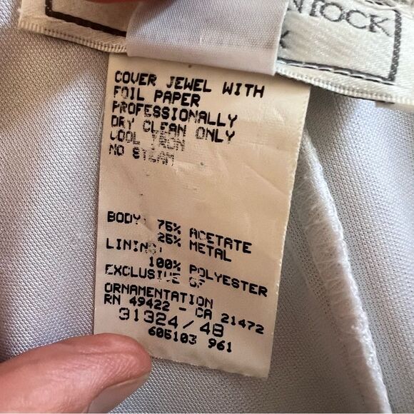 Vintage Jessica McClintock Gunne Sax Jeweled Mini Dress - Picture 7 of 12